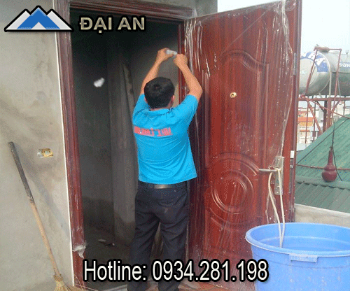 Sửa chữa cửa chống cháy, cửa thép vân gỗ ở Hải Phòng LH-0934.281.198