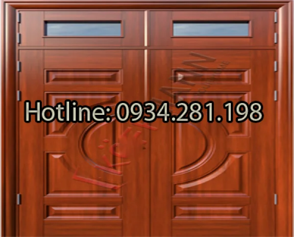 Cửa sổ thép vân gỗ+song cửa thép không rỉ không han-0934281198