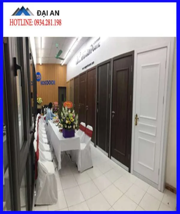 Showroom bán cửa gỗ nhựa siêu chịu nước ở Hải Phòng-0934.281.198