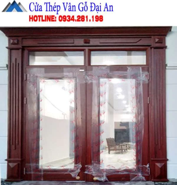 Chỗ bán cửa thép vân gỗ giá rẻ chất lượng tại Đồ Sơn Hải Phòng