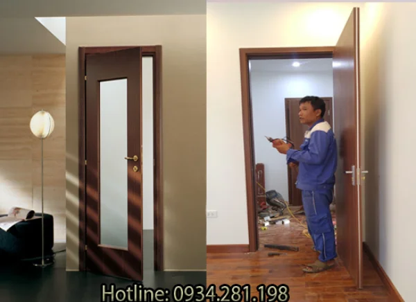 Thi công cửa gỗ nhựa Composite tại Hải Phòng-Đại An Door