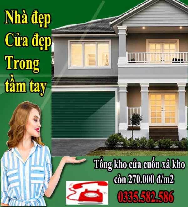 Cửa cuốn giá rẻ chỉ 270.000đ/m2 bán tại Hải Phòng-0934.281.198