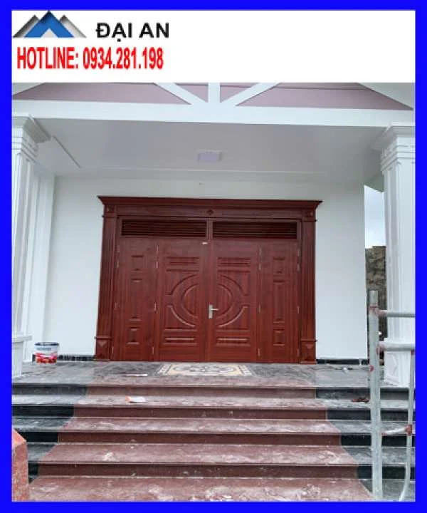 Chỗ bán cửa thép vân gỗ chính hãng rẻ nhất ở Dương Kinh Hải Phòng